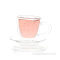 mini set di tazze da tè in vetro borosilicato